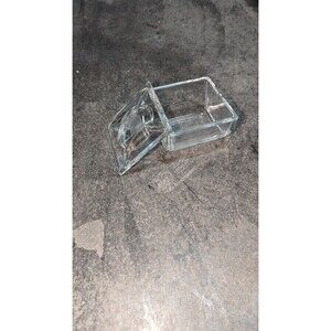 Val St Lambert Signed Cut Crystal Squirrel Accessory Giftware Trinket Box & Lid